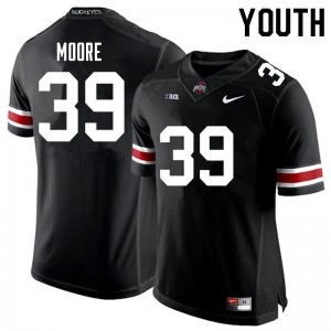 Youth Ohio State Buckeyes #39 Andrew Moore Black Alumni Jersey 322006-476