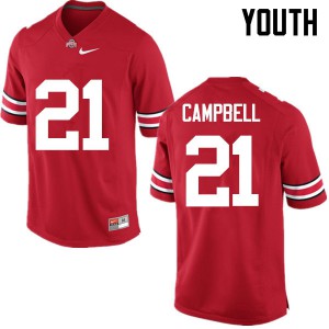 Youth Ohio State #21 Parris Campbell Red Game NCAA Jerseys 269956-720